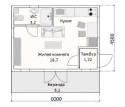 Дачный дом 6х6 м Минск