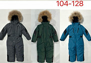 Детские комбинезоны с мехом оптом. Размеры 122-164 Москва