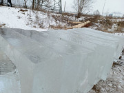 Лед, блоки льда для скульптур, лед строительный Москва