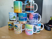 Кружки футболки с лого Визитки Баннер Владивосток