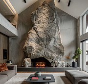 Арт бетон имитация скалы, барельефы Сочи