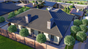 Готовый проект дома 112 м² — 3 спальни + терраса Минск