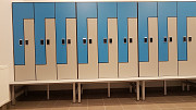Шкафчики локеры из пластика HPL для спортивных раздевалок и бассейнов, шкафы HPL для гостиниц отелей Москва