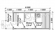 Баня 2,3Х6 метров Волоколамск