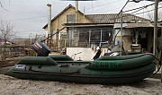 Комплект лодка пвх и мотор Ямаха 4 л.с Гайдук