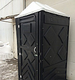 Туалетная кабина Эконом (черная) Обухово