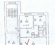 Комната 22 м² в 3-к, 2/2 эт. Пермь