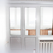 Входная штульповая дверь 1300*2100, стекло Омск