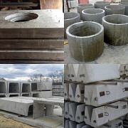 Трубы асбестоцементные, стремянки C-1, полусферы бетонные, мраморная крошка, кольца для колодцев Ханты-Мансийск