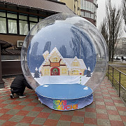 Шоу шар – огромный снежный шар фотозона Киев