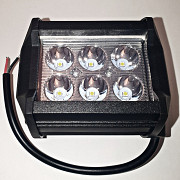 Фара 12-24v 18w 6 LED прямоуг., направленный свет, алюм. корпус линза (95*55*70) мм GL-8024 Челябинск