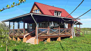 Добротный дом с баней на живописной окраине деревни у реки Псков