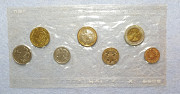 Годовой набор монет России 1992 года. ЛМД. Батайск
