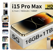 Совершенно новый смартфон i15 Pro Max, безрамочный дисплей 6, 7 дюйма, идентификация по лицу, 16 ГБ Тула